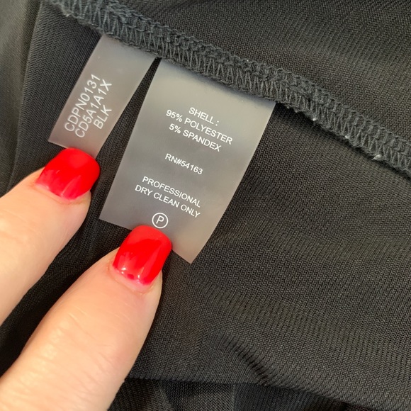 Calvin Klein Women’s Lace Up Neckline Shift Jersey Dress Size 4 Black - Picture 7 of 11